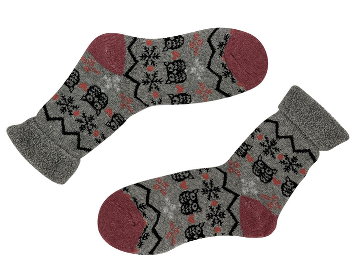 Women's woolen thermal socks YZ31 - 4 pairs