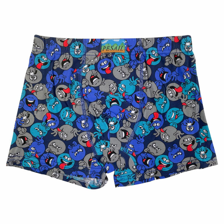 Boys' cheerful boxer shorts Emoji PE-XQ2661 4 pieces in a pack