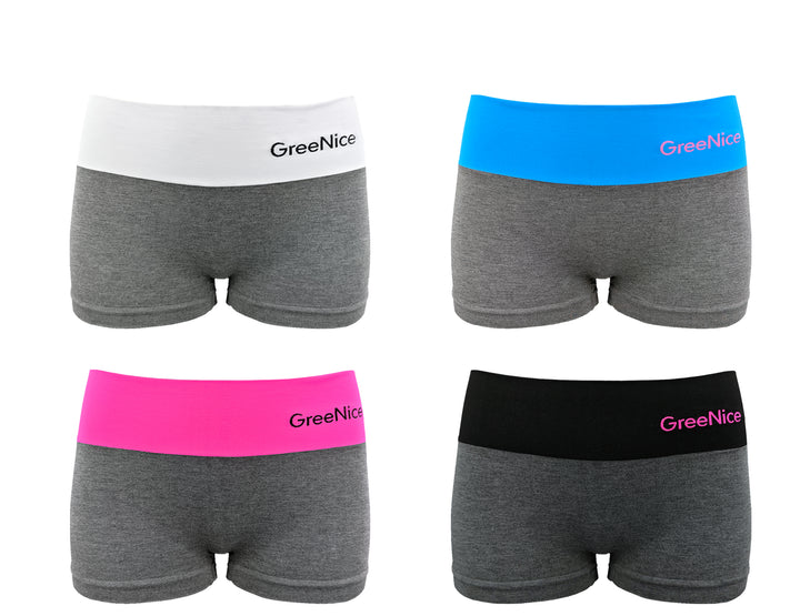 Women's seamless comfortable breathable light soft boxer shorts GREE-3886 - 3 pieces per pack