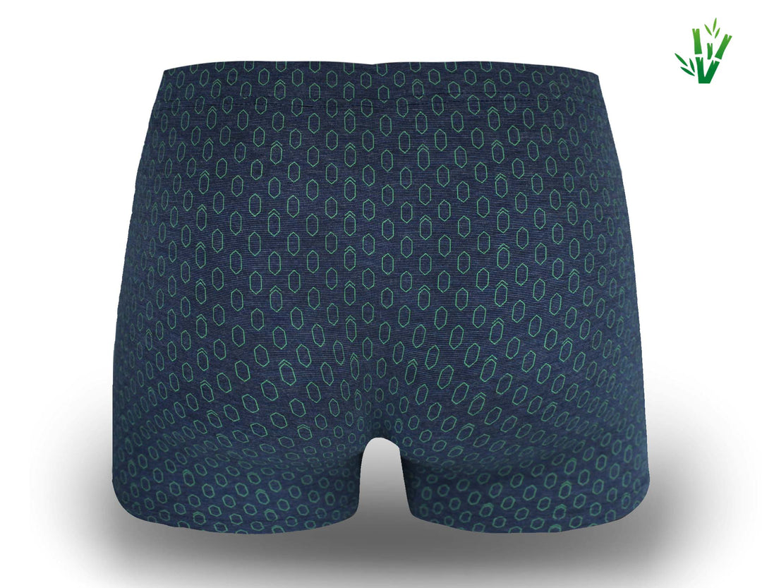 Men's bamboo soft flexible breathable boxers HONEYCOMB M6765 4pcs in a pack