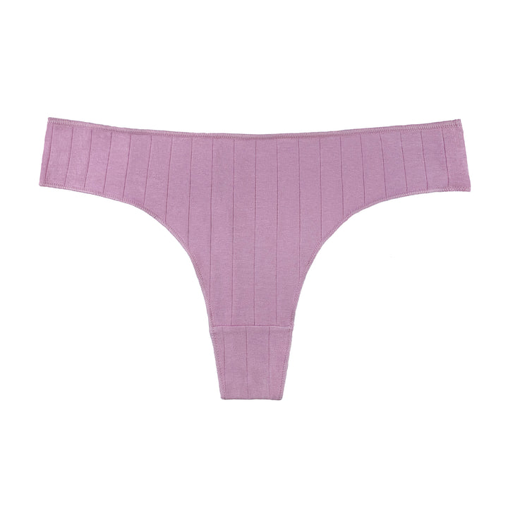 Women's single-color smooth flexible thongs CZ8028 3 pcs