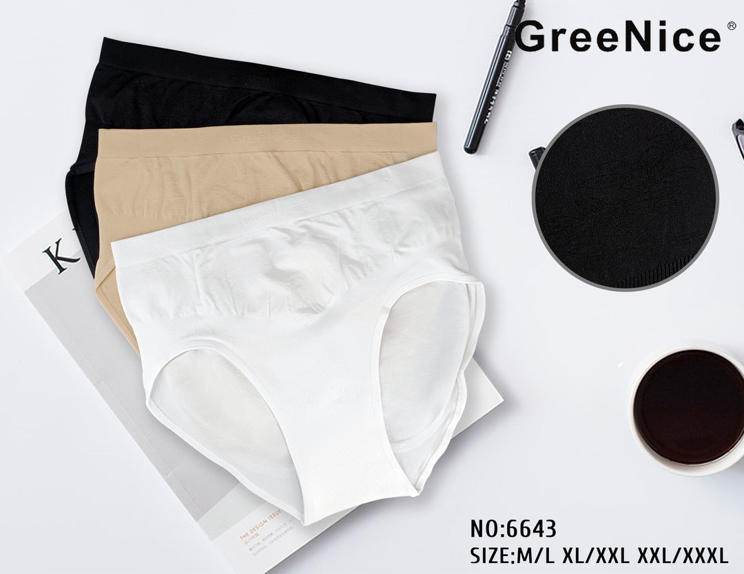 Seamless panties GREE-6643 - 3 pieces per pack