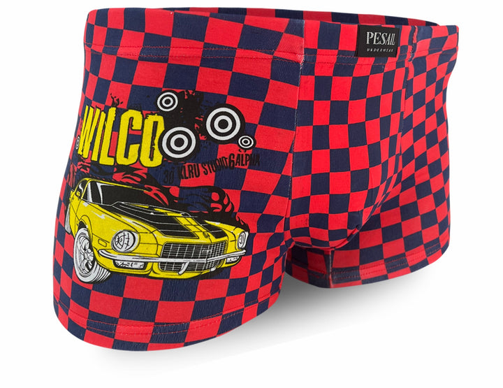 Teen checkered boxers U1113 - 4pcs in a pack