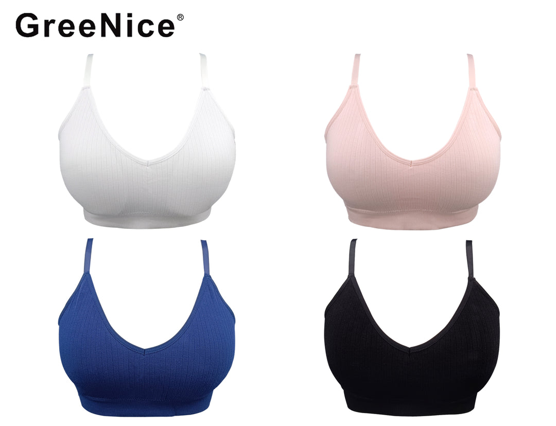 Comfortable Seamless Full Coverage Non-Padded Bra without Underwire GREE-6690 - 2 pcs