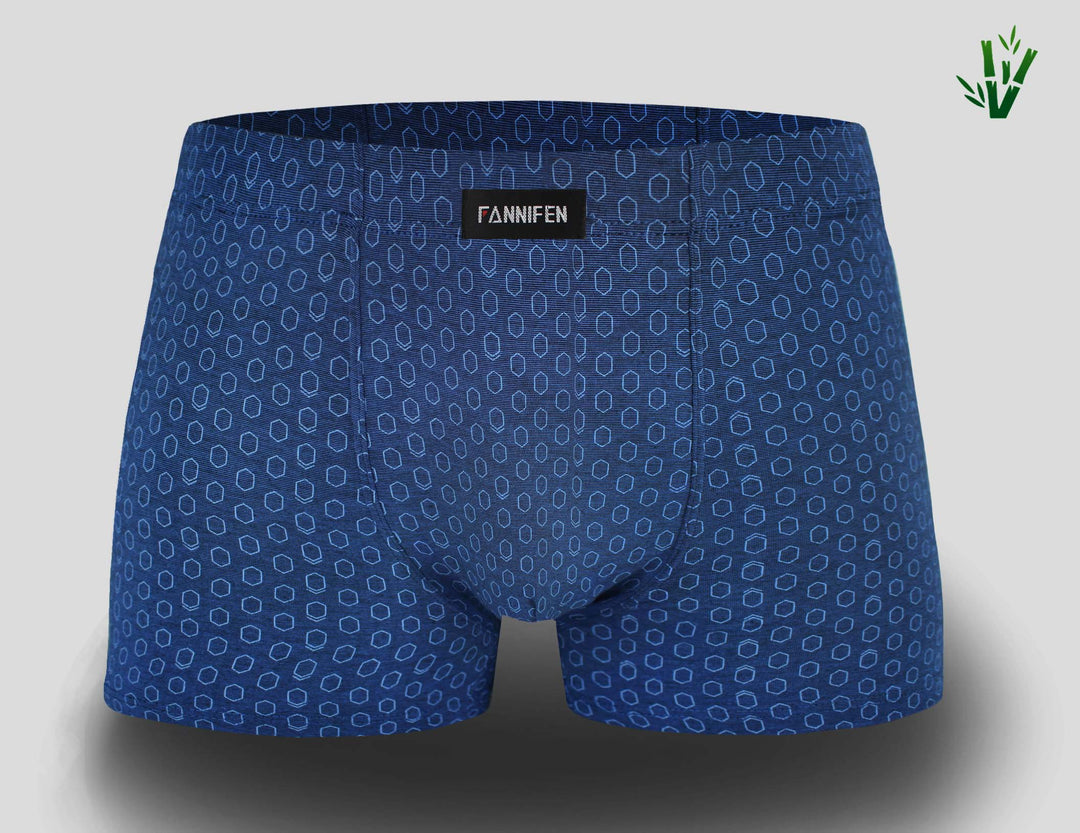 Men's bamboo soft flexible breathable boxers HONEYCOMB M6765 4pcs in a pack