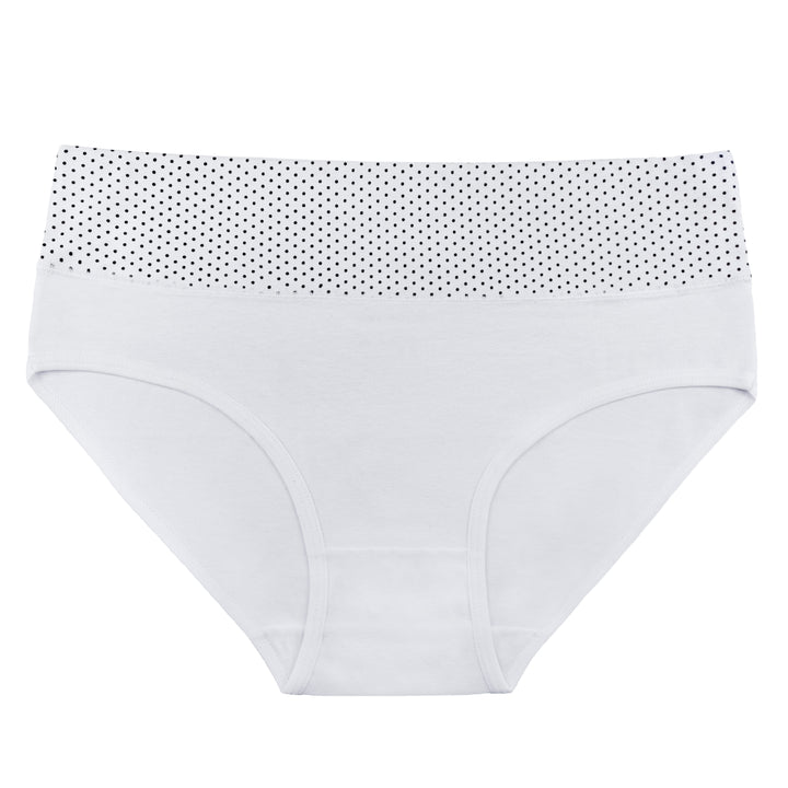 Women's Cotton Smooth Elasic Breathable Classic panties DOTS PE1002 - 3 pieces in a pack