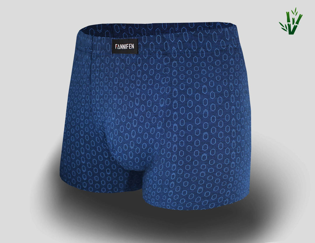Men's bamboo soft flexible breathable boxers HONEYCOMB M6765 4pcs in a pack