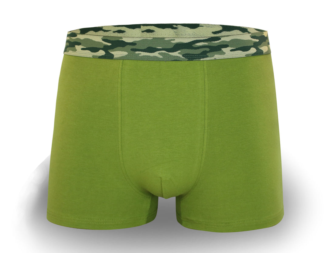 TEEN Cotton Classic Soft boxer shorts CAMOUFLAGE LG5140 - 4 pieces per pack