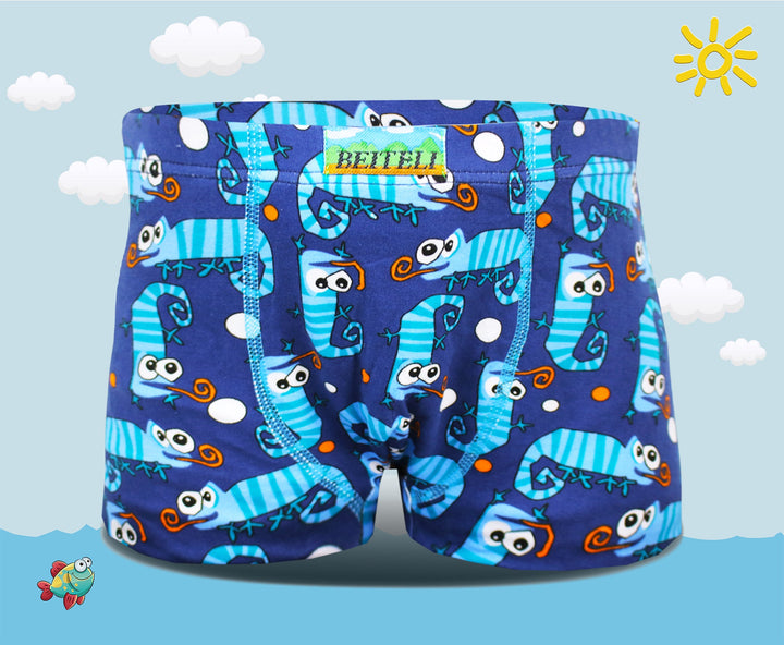 Boys' boxer shorts Happy lizards XQ2662 - 4pcs