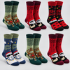 Men's Christmas Thermal Crew Socks SDM702-6 Pairs