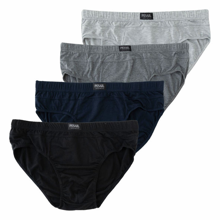 Men's plain briefs T6002 - 4pcs in a pack