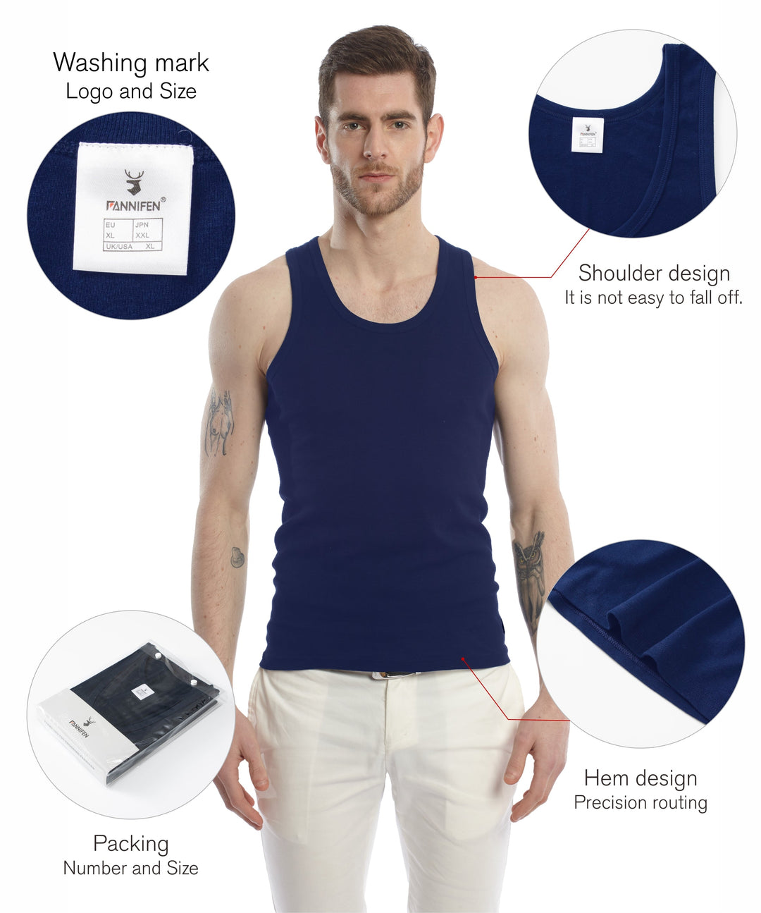 Men's round neck top FBX001