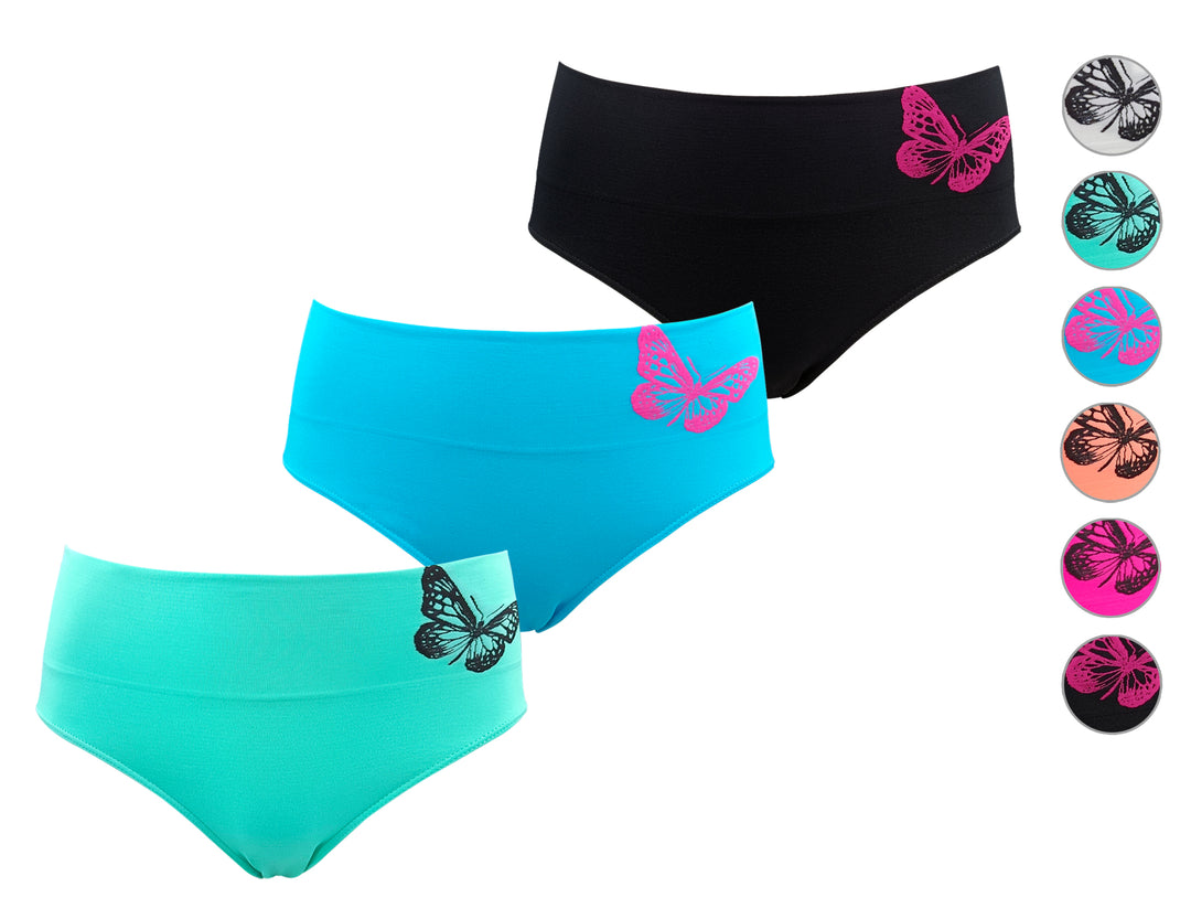 Seamless panties MOTÝL GREE-6796 - 3 pieces per pack