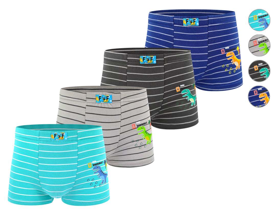 Boys' boxer shorts Dinosaur XQ2674 4 pieces per pack