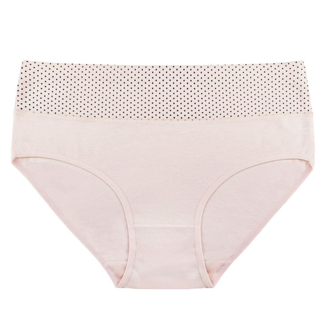Women's Cotton Smooth Elasic Breathable Classic panties DOTS PE1002 - 3 pieces in a pack