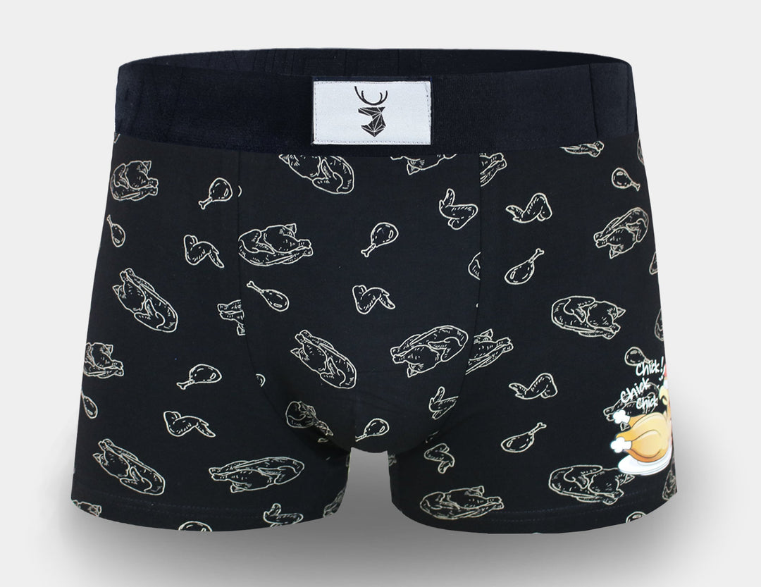 Men's cotton boxers CHICKEN G5118A - 4 pcs in a pack