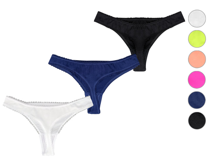Women's seamless thongs GREE-6688 - 3 pieces per pack