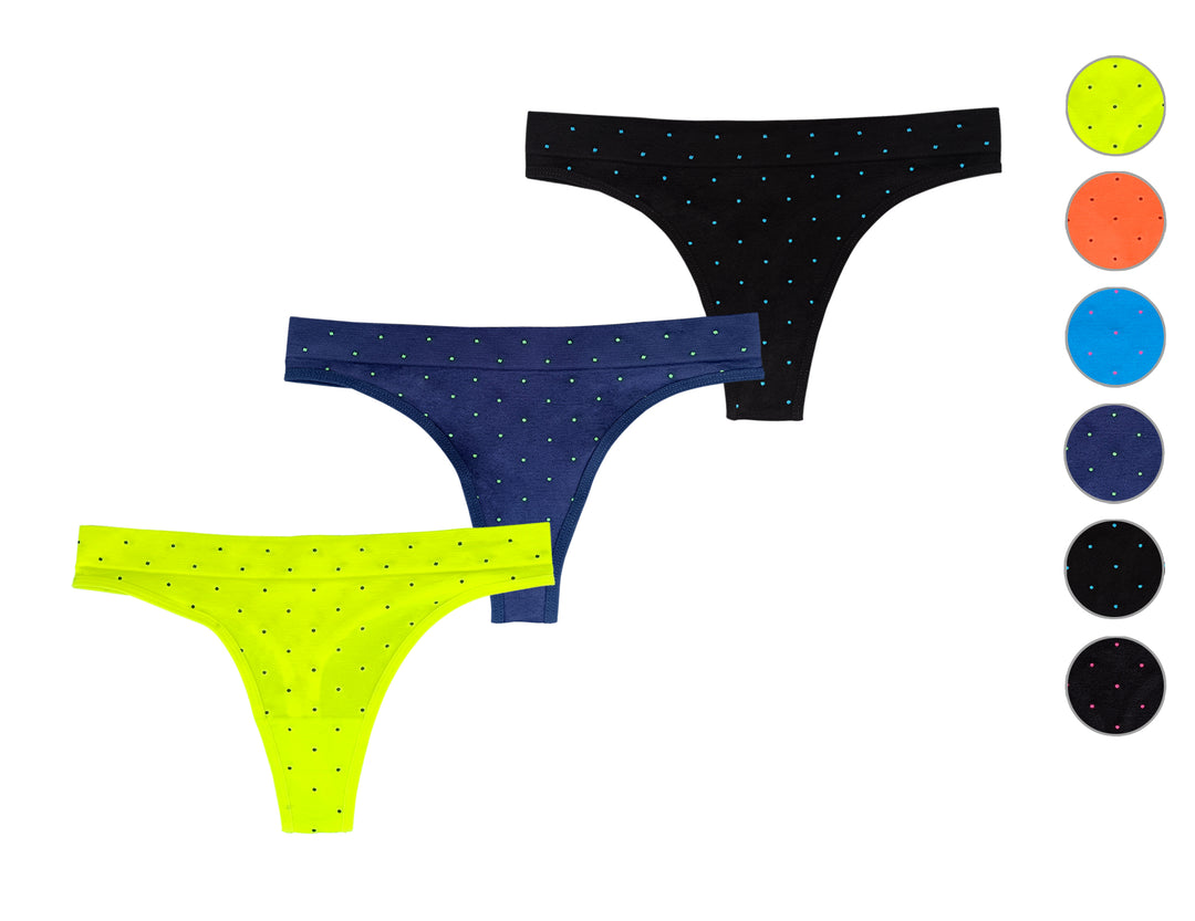 Seamless single-color comfortable thongs GREE-6779 - 3 pieces per pack