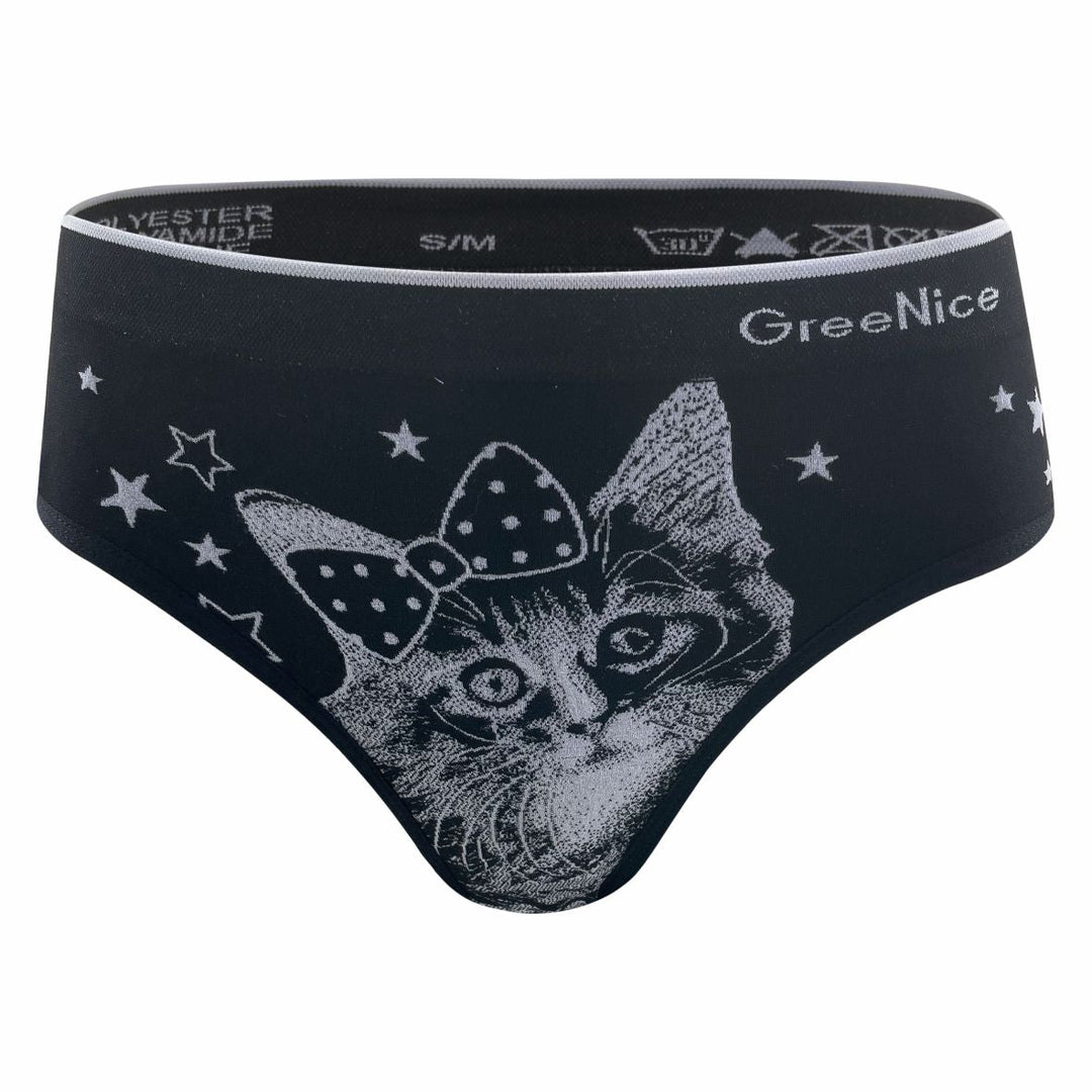 Seamless panties Cats GREE-3944 - 3 pcs in a pack
