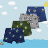 Boys' cotton boxers Football ZQ5209 4pcs in a pack