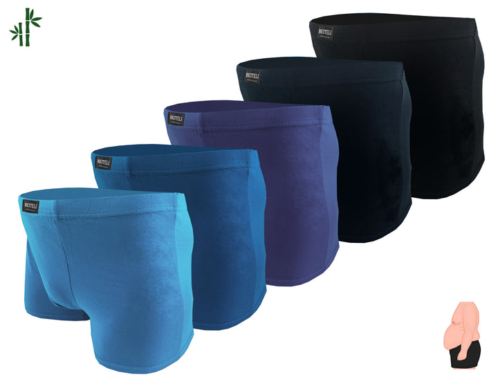 Men's Loose Breathable Soft Moisture-Wicking with Fly Underwear FM602, 4 pieces per pack