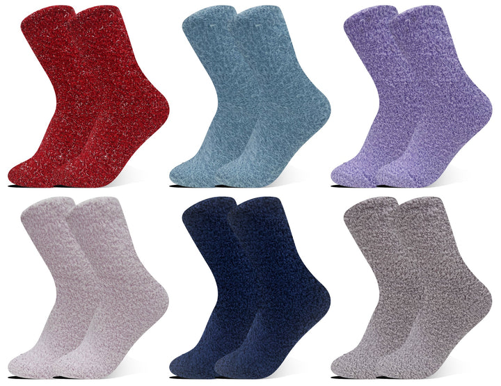Women's furry thermal socks ZWD-201 6 pairs