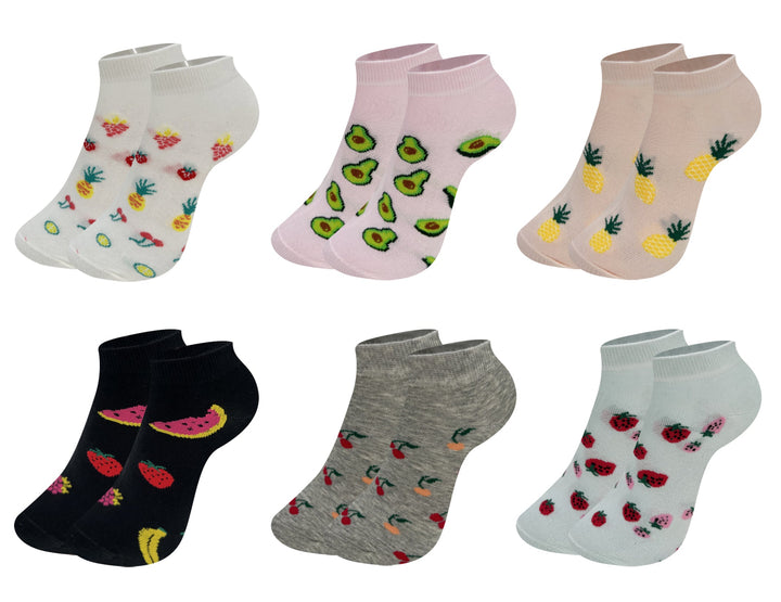 Women's ankle socks FRUITS CW396 6 pairs