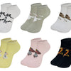 Girls' cheerful socks Animals QW2022 6 pairs
