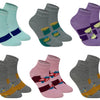 Women's ankle socks XW2671 6 pairs