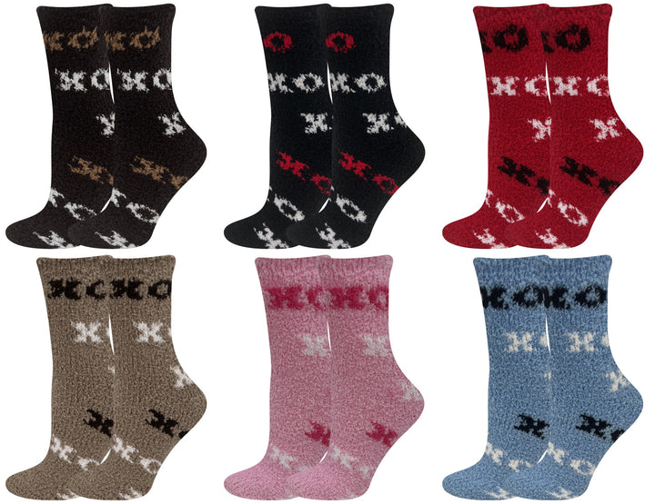Women's furry thermal socks ZWD2307 6 pairs