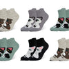 Women's health socks with cat design XW2661 - 6 pairs