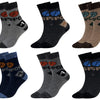 Boys' thermal wool soft eco breathable socks BASKETBALL QM36 6 pairs