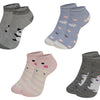 Girls' cheerful socks QW2020 6 pairs