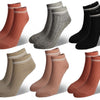 Women's ankle socks Z876 - 6 pairs