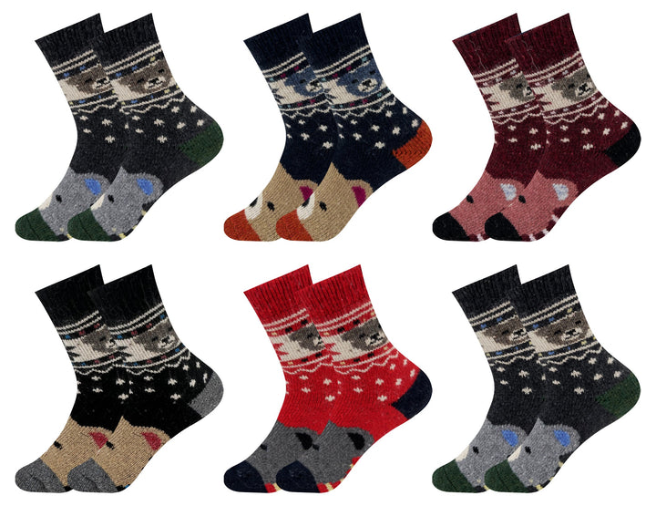 Children's thermal socks TeddyBear QW04 6 pairs