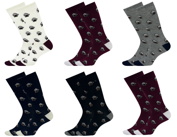 Women's funny socks BEER NY06 6 pairs