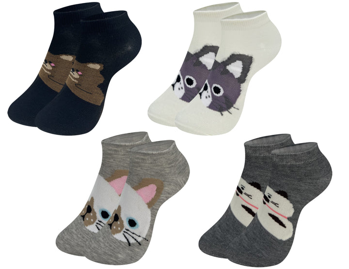 Boys' ankle socks ANIMALS QM1018 6 pairs