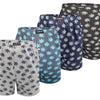 Men's shorts with leaf design HF024 - 4 pcs in a pack