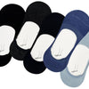 Men's solid color invisible socks ZUM11 - 5 pairs