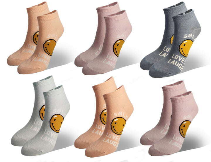 Women's ankle socks SMILE IW5608 - 6 pairs