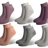 Women's ankle socks Z875 - 6 pairs