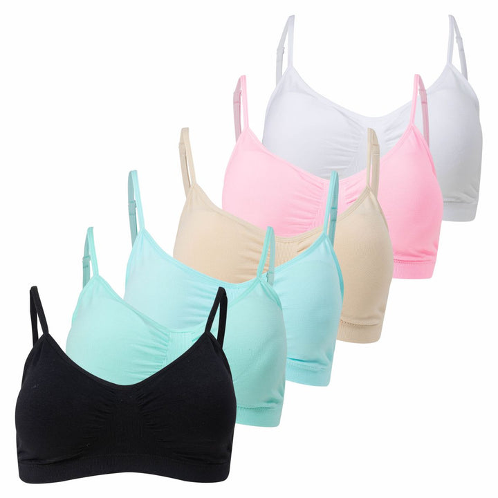 Women Wireless Comfortable Push Up No Underwire Full Support Lift Bralette Everyday Seamless Padded Bra GREE-3532 - 2 pcs