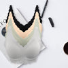 Seamless Pad-Removeable Wire Free Adjustable Ice-Silk Fabric Breathable Elasticity Everyday Bra GREE-9523Z
