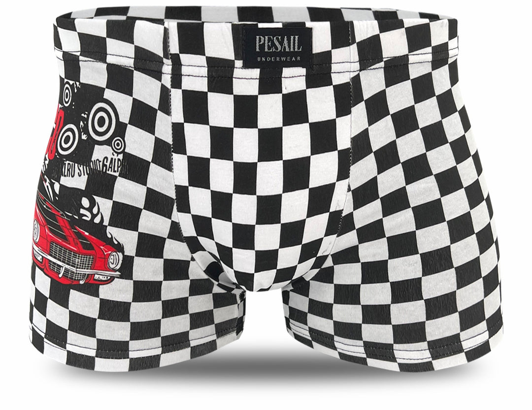 Teen checkered boxers U1113 - 4pcs in a pack