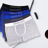 Men's seamless cotton breathable boxers GREE-7648 - 4 pieces in a pack