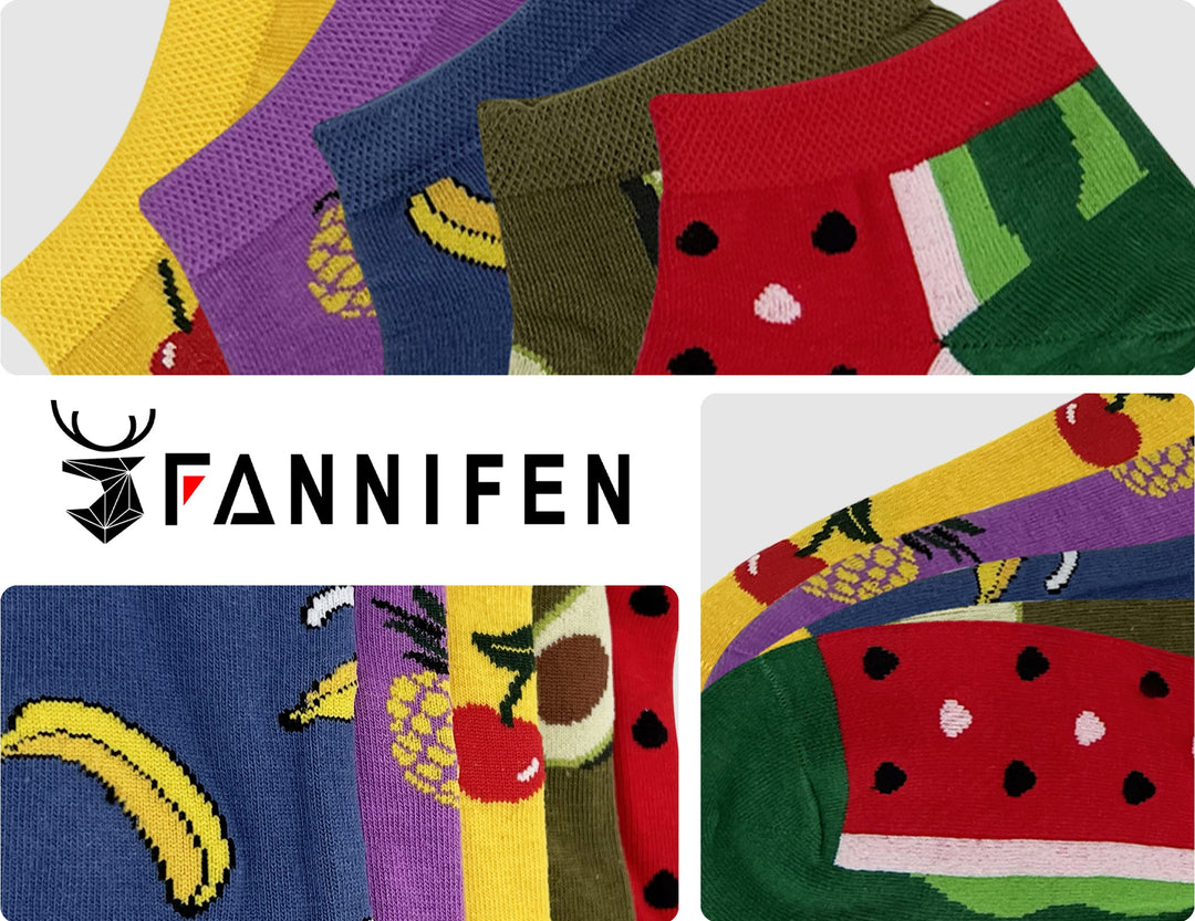 Women's ankle socks FRUIT CW413 6 pairs