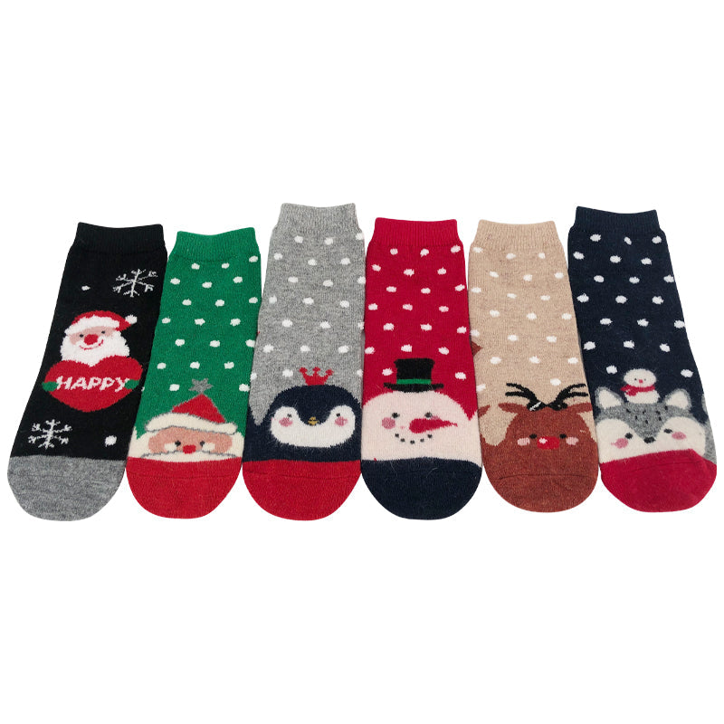 Women's Christmas thermal socks SD10 6 pairs