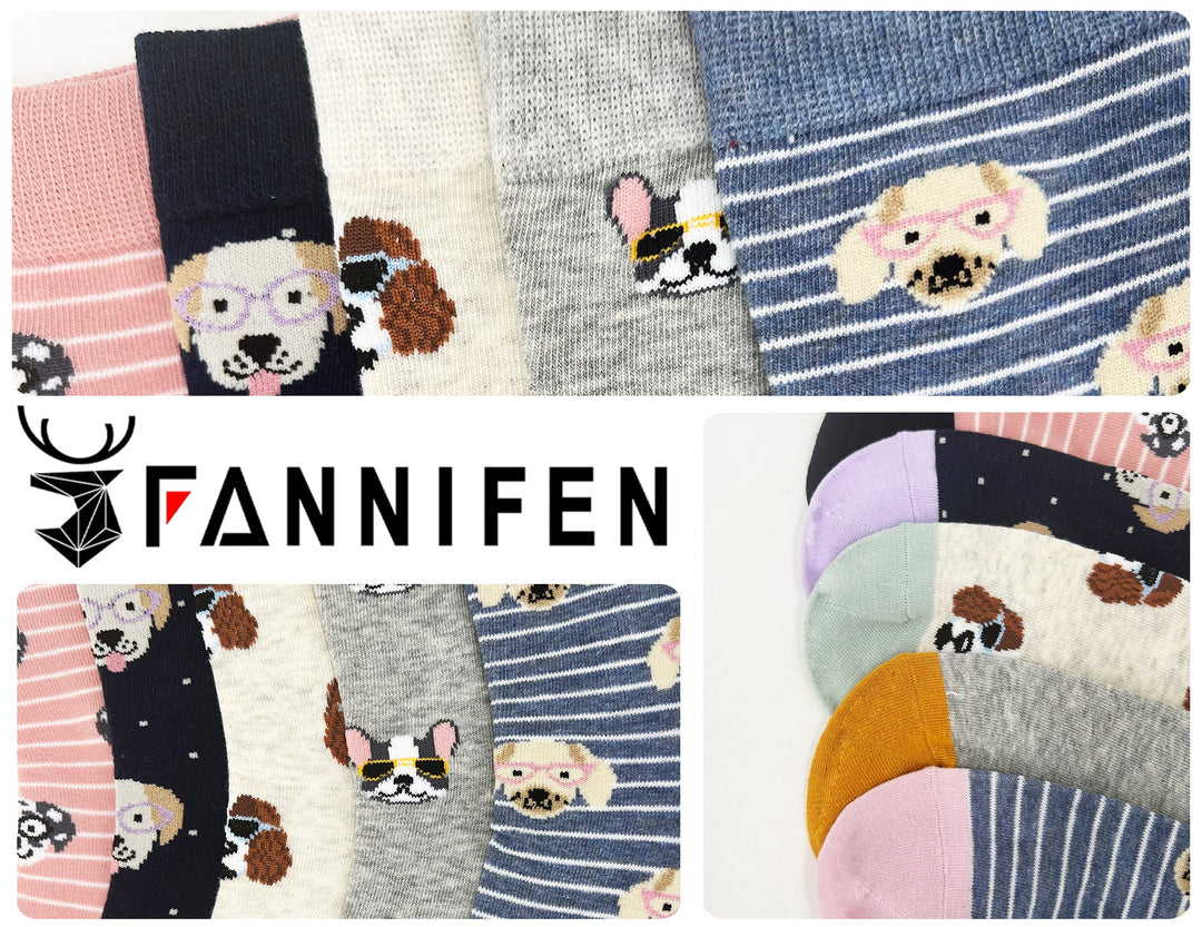 Women's cheerful socks DOG DB602 6 pairs