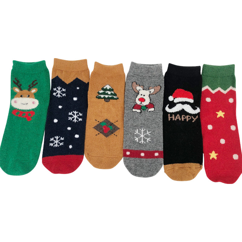 Women's Christmas thermal socks SD10 6 pairs