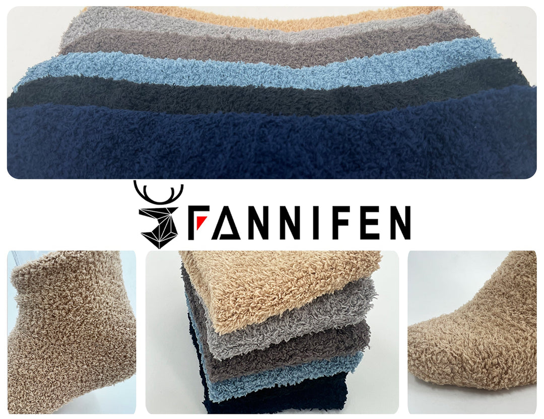 Men's furry thermal socks DM9403 4 pairs